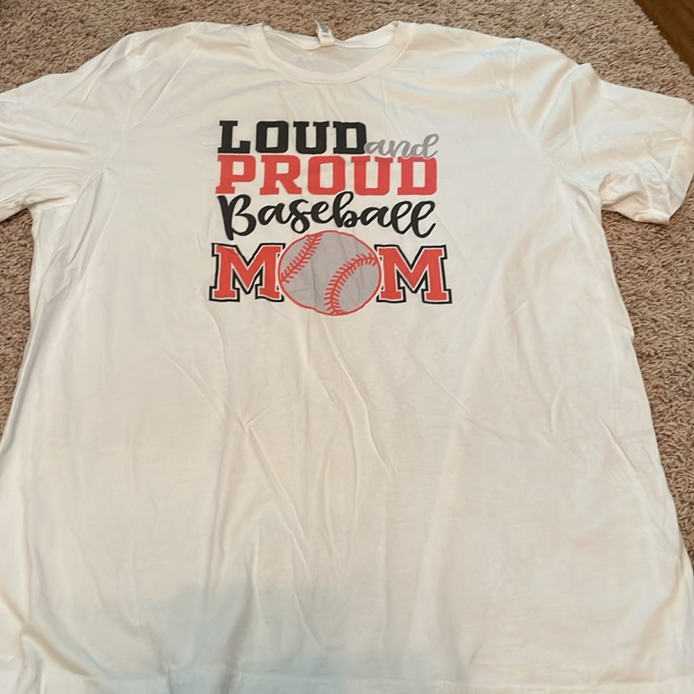 Baseball mom tshirt